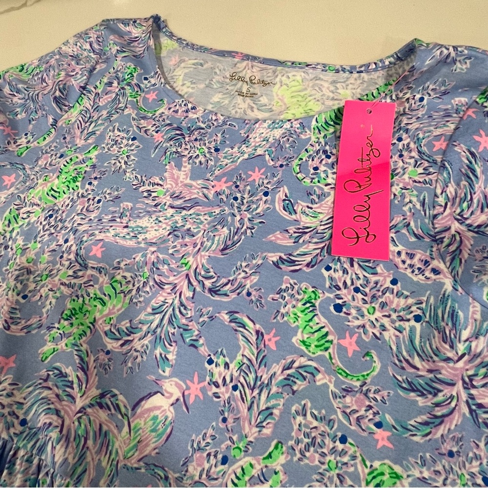 Lily Pulitzer women's Geanna short sleeve dress‎ blue periwinkle size small NWT
